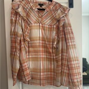 Current Air Multicolor Ruffle Blouse